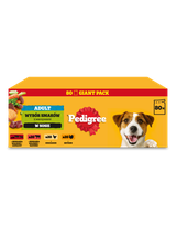 PEDIGREE® Adult Karma mokra dla dorosłych psów, Wybór Smaków w Sosie, 80 x 100 g