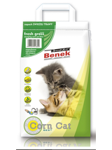 SUPER BENEK Żwirek kukurydziany Corn o zapachu: Świeża trawa 25l