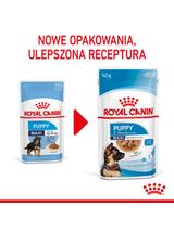 ROYAL CANIN Maxi Puppy 10x140g karma mokra w sosie dla szczeniąt do 15 miesiąca życia,  ras dużych