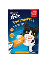 Felix Deli Moments Kremowe przekąski dla kotów z kurczakiem 4x(4x10g)