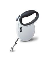 SMART DOG TAPE M BIAŁO-CZARNA SMYCZ AUTO MATYCZNA 4M DLA PSA DO 20KG