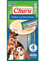 INABA Churu 4P przysmak dla psa o smaku kurczaka i tuńczyka 4x14g