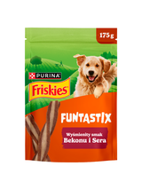 Friskies Funtastix dla dorosłych psów o smaku bekonu i sera 3x175 g
