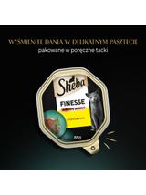 SHEBA Finesse tacka 85 g – mokra karma pełnoporcjowa dla dorosłych kotów, z kurczakiem, w pasztecie