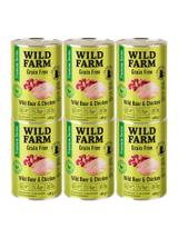 WILD FARM Premium Grain Free Wild Boar and Chicken 6x400g  - bezzbożowa karma dla kota