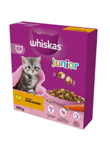 WHISKAS Junior 800 g - sucha karma dla dla kociąt, z pysznym kurczakiem