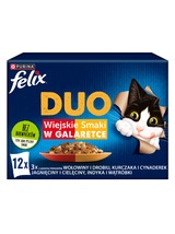 FELIX Duo Wiejskie Smaki w galaretce;12x85g