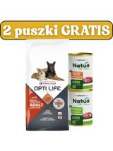 VERSELE-LAGA Opti Life Adult Digestion Medium&Maxi 12,5kg + puszki Natua 2x400g
