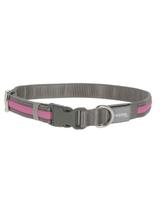 KERBL Obroża podświetlana Light & Reflex, 35 - 50 cm x 25 mm, różowa