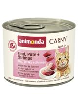 ANIMONDA Cat Carny Adult smak: wołowina,indyk i krewetki 200g