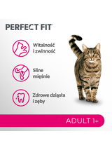 PERFECT FIT (Adult 1+) 4x750g Bogaty w łososia - sucha karma dla kota dorosłego
