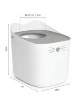 Hagen Pixi Box, Kuweta dla kota, szara, 48x41x52 cm