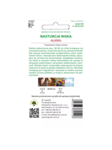 Nasturcja niska o liściach pstrych - Alaska mieszanka