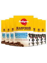 PEDIGREE Ranchos  Sausages 7x60g - naturalny przysmak dla psa z wieprzowiną