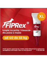Fiprex XL, 412,5 mg/5,5 ml, roztwór do nakrapiania dla psów