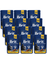 BRIT Cat KURCZAK i INDYK 12x100g