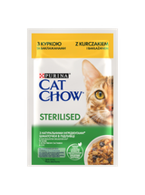 CAT CHOW Sterilised Karma dla kotów z kurczakiem i bakłażanem w sosie 85g