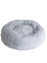 SNAPPY legowisko dla zwierząt przytulne donut szary S 50x50x15cm