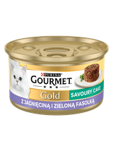 Purina Gourmet Gold Savoury Cake z jagnięciną i zieloną fasolką 48x85g