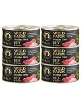 WILD FARM Fillets Beef&Chicken 6x70g - bezzbożowa mokra karma dla kota, filet w bulionie