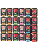 DOLINA NOTECI Rafi dla psa mix smaków 24x800g