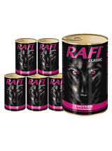 Rafi Classic z Indykiem i Marchewką w Sosie 6x1240g