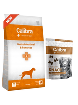 Calibra Veterinary Diets Dog Gastro and Pancreas 2kg + Calibra VD Gastrointestinal Crunchy Snack 120g