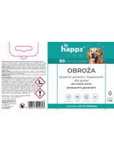 HAPPS - obroża przeciw pchłom i kleszczom dla dużych psów 60cm