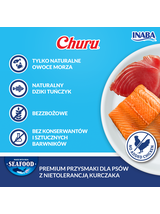 INABA Dog Churu (fish based) salmon veget 4x14g (56g)