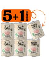WILD FARM Pate Chicken 5x800g + 800g GRATIS bezglutenowa karma dla psa