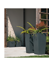 Donica FINEZJA 250x250 rattan - grafit metalik