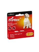 Fiprex L, 300 mg/4 ml, roztwór do nakrapiania dla psów+ TRIXIE Szczypce do usuwania kleszczy 9cm