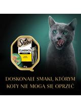 SHEBA Classics tacka 22x85 g – mokra karma pełnoporcjowa dla dorosłych kotów, koktajl drobiowy, w terynie