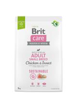 BRIT CARE Dog Sustainable Adult Small Breed Chicken & Insect 3kg