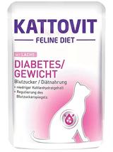 Kattovit Diabetes/Gewicht łosoś 85g saszetka