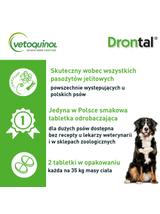 VETOQUINOL Drontal Plus Flavour 35kg Tabletki Dla Psów 2tabl.