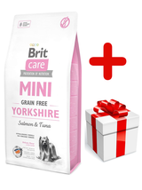 BRIT CARE Mini Grain-Free Yorkshire 7kg + niespodzianka dla psa GRATIS!