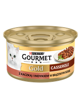 Purina Gourmet Gold kaczka/indyk w sosie 72x85g