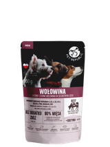 PetRepublic drobno siekane kawałki w delikatnym sosie - wołowina 100g dla psa