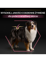 Purina Pro Plan Medium & Large 7+ Sensitive Optiderma, łosoś i ryż 14kg  + niespodzianka dla psa GRATIS!