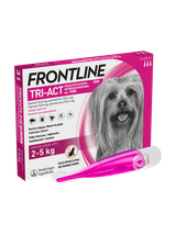 FRONTLINE Tri-Act  XS 2-5kg (pipeta 3 x 0,5ml) X2+ Zakładka magnetyczna GRATIS!