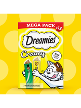 DREAMIES Creamy z serem i z kocimiętką 4x(12x10g)