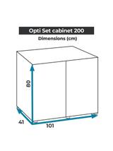 AQUAEL Szafka OPTI SET 200 czarna