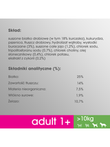 PERFECT FIT (Adult 1+) 4x825g Bogaty w kurczaka - sucha karma dla psa średniej i dużej rasy