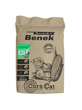 SUPER BENEK Żwirek kukurydziany Corn o zapachu: Świeża trawa 25l