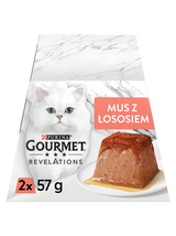Gourmet Revelations Karma dla kotów mus z łososiem 4x57g (2x2x57g)