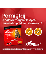 Fiprex KOT, 52,5 mg/0,7 ml, roztwór do nakrapiania dla kotów+ Cestal Cat tabletki na odrobaczanie kotów 2szt
