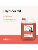 Lab-v Olej z Łososia 100% Dla Psa i Kota w Każdym Wieku 5000 ml Tłoczony Na Zimno + NIESPODZIANKA DLA PSA GRATIS