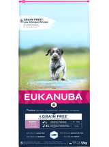 EUKANUBA Puppy&Junior Large Breeds Grain Free 12kg + niespodzianka dla psa GRATIS!