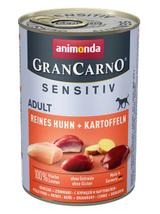 ANIMONDA GranCarno Sensitiv  Adult Dog smak: Kurczak + ziemniaki  18x400g